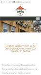 Mobile Screenshot of hotel-zur-traube.de